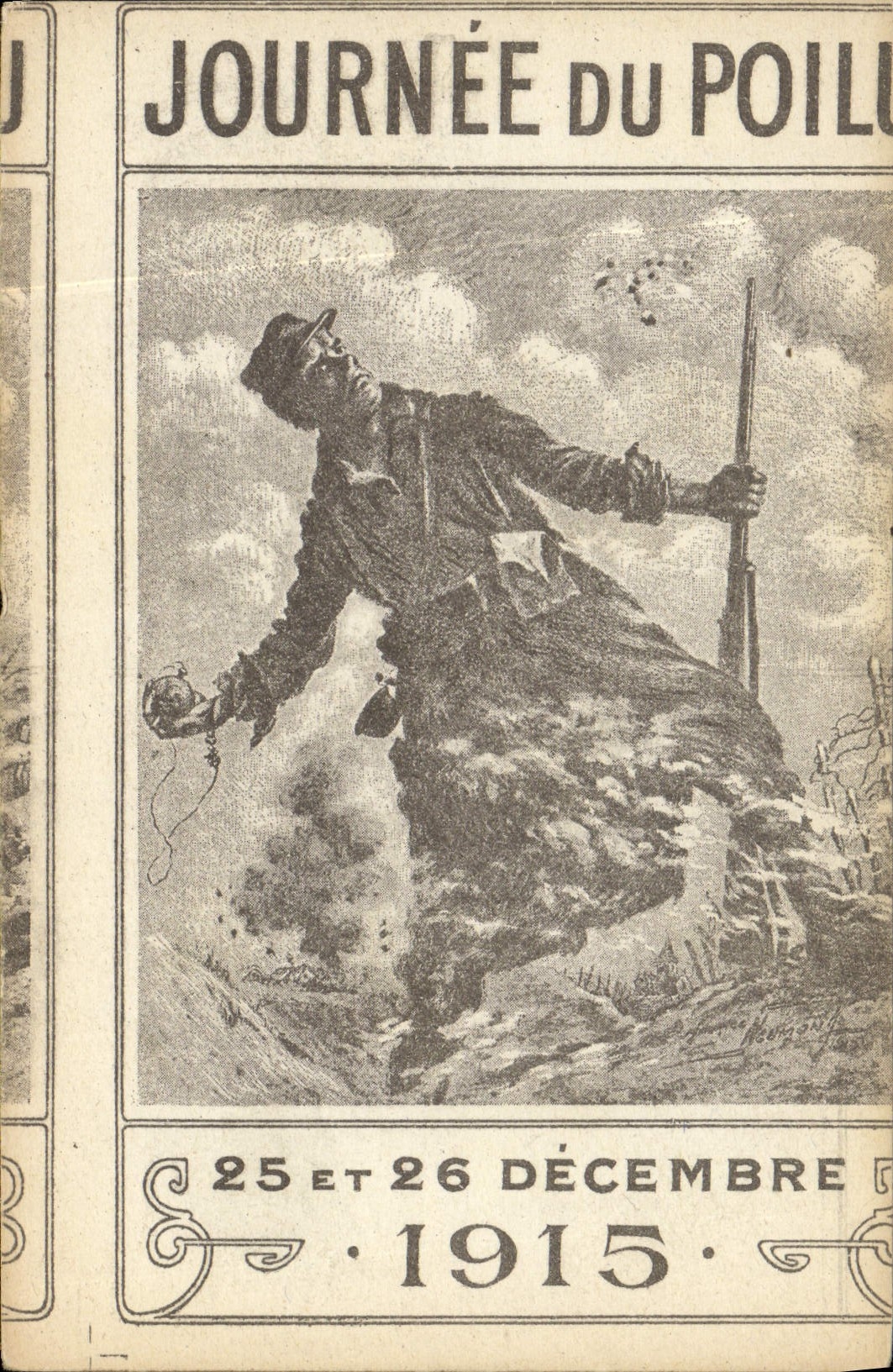 CPA Militaria Journee du poilu Decembre 1915