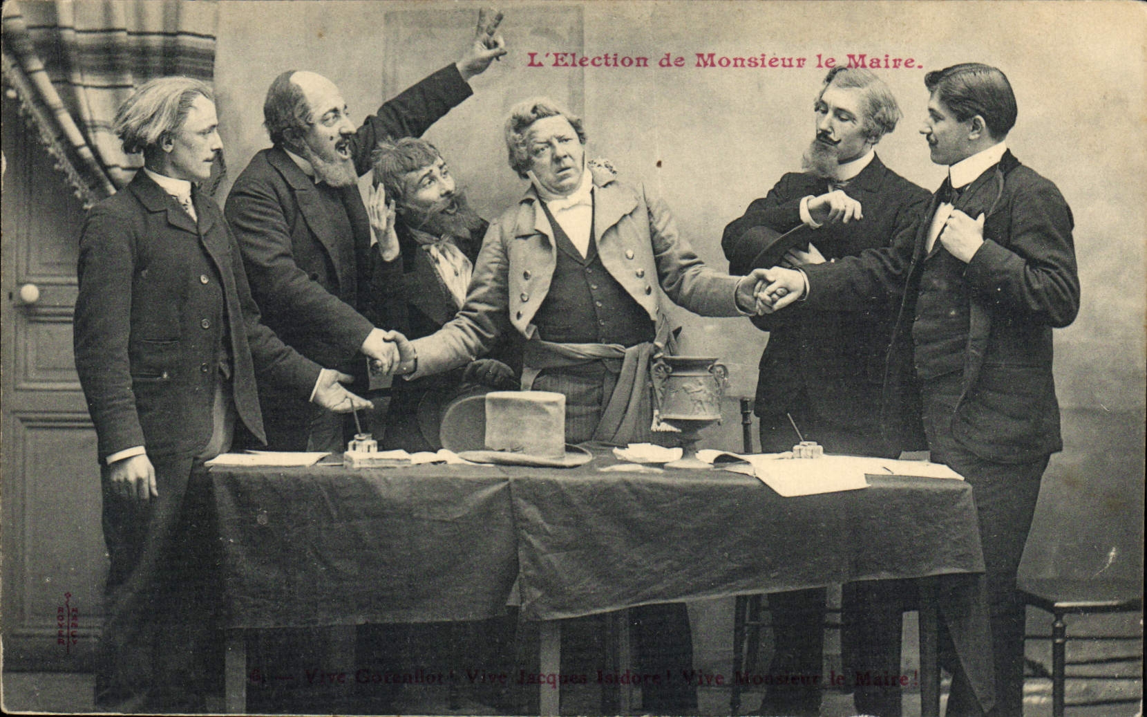 CPA L'election de Monsieur le maire