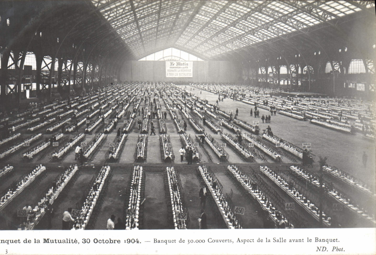 CPA Banquet de la Mutualite 30 octobre 1904