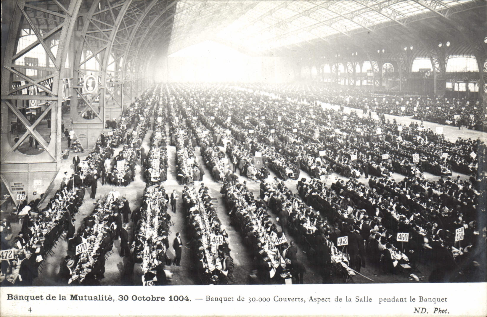 CPA Banquet de la Mutualite 30 octobre 1904