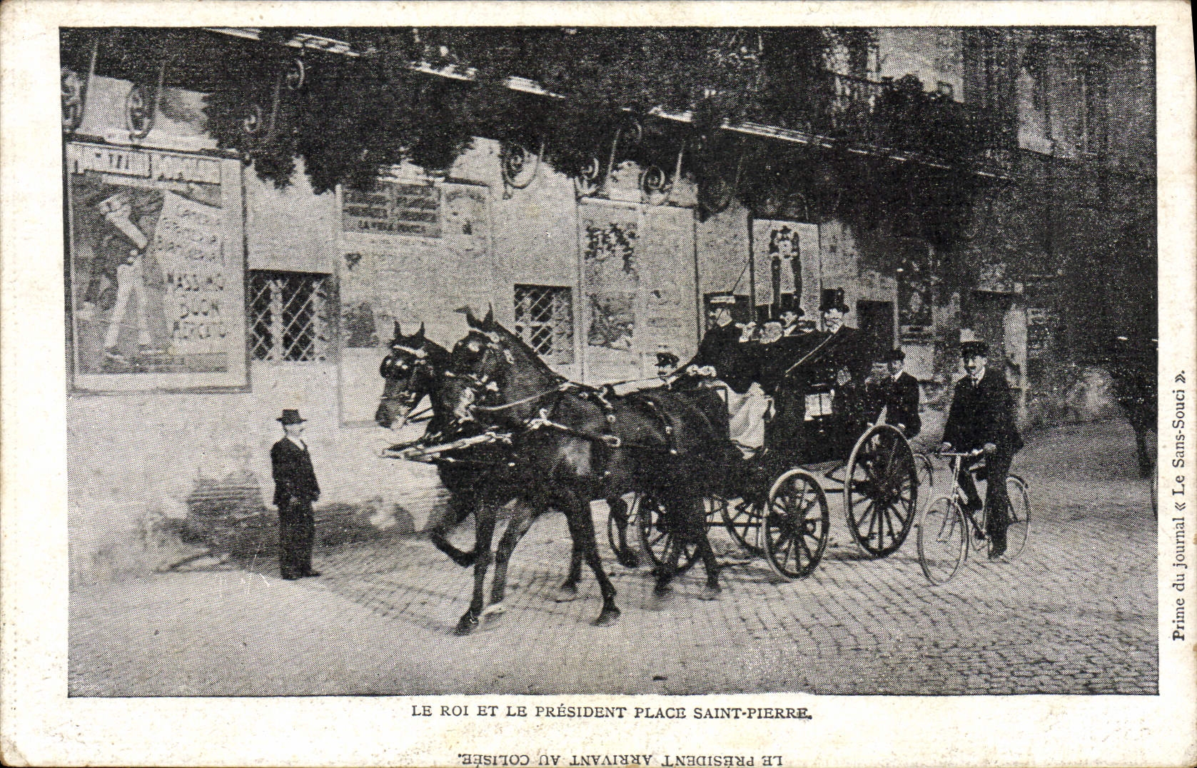 CPA Le roi et le president Place Saint Pierre