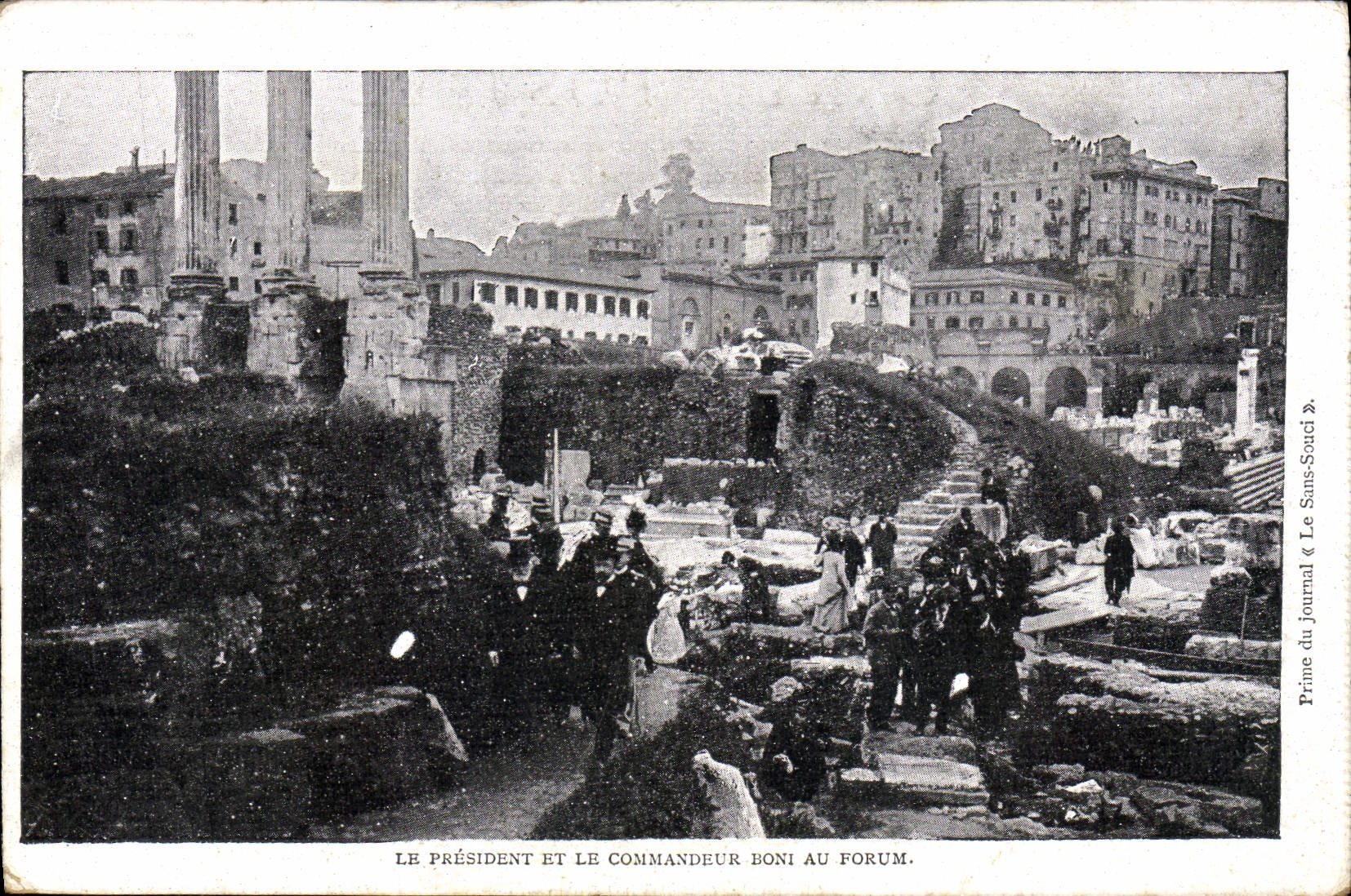 VINTAGE POSTCARD the president and the commander Profit with the forum