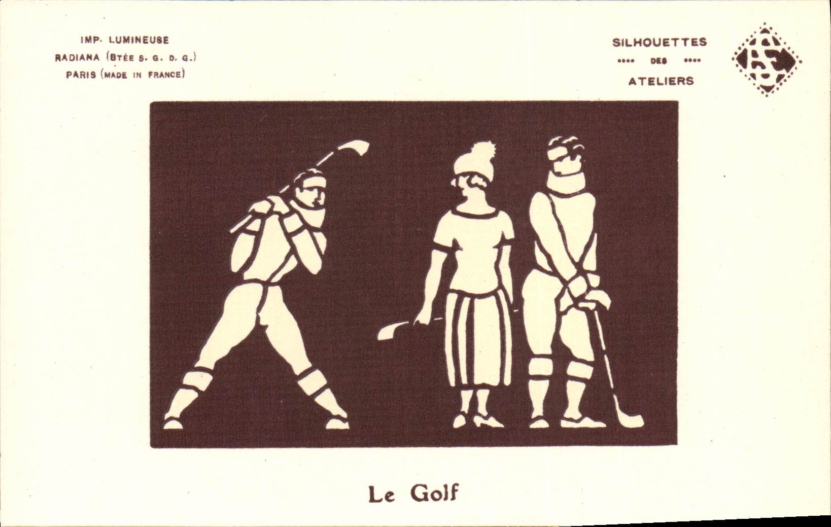 VINTAGE POSTCARD Golf