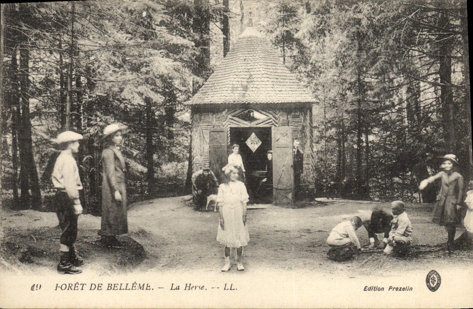 Taladro de la POSTAL de la VENDIMIA de Belleme la grada