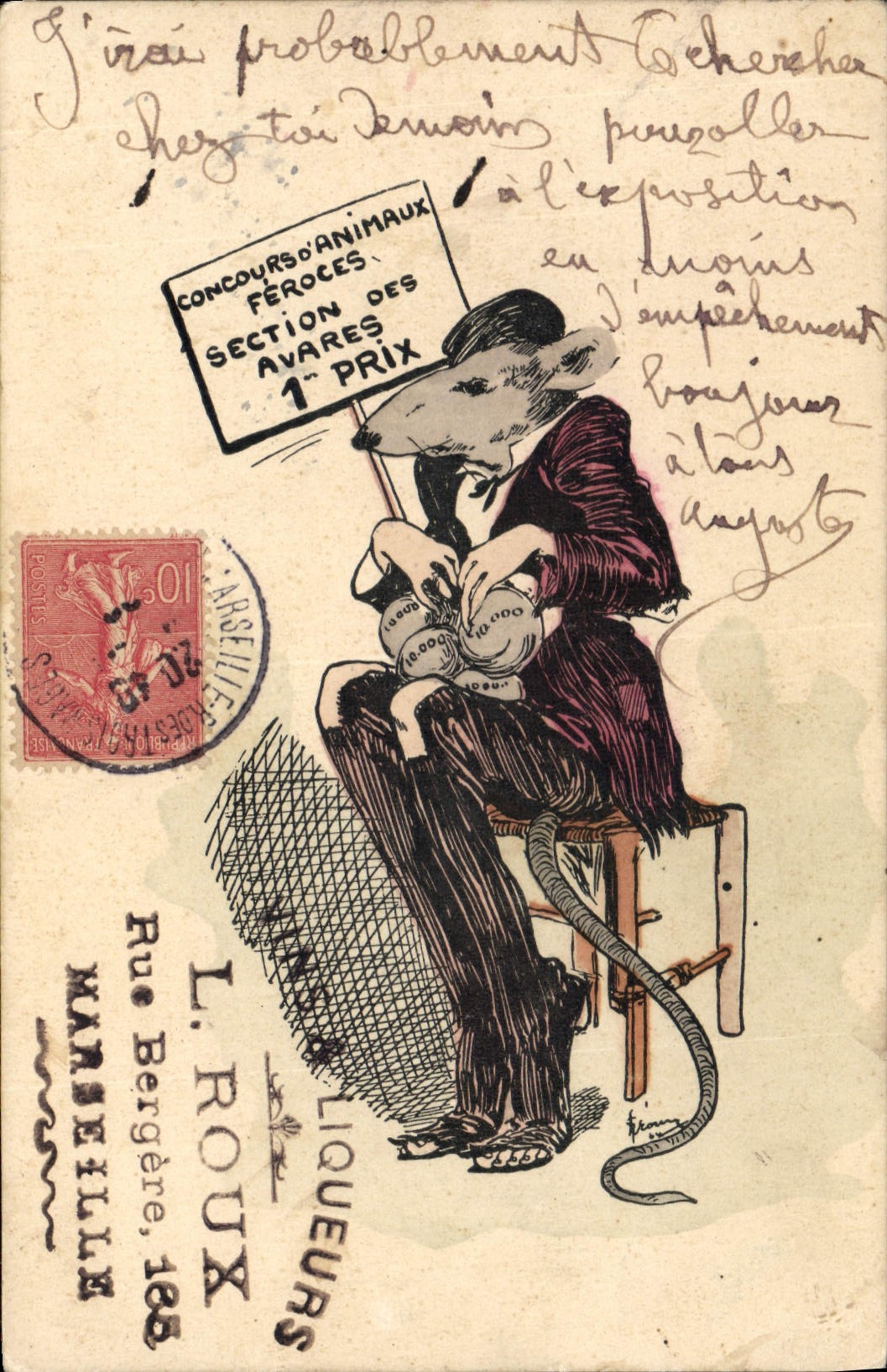 CPA Sours Rat Animaux Feroces Concours 