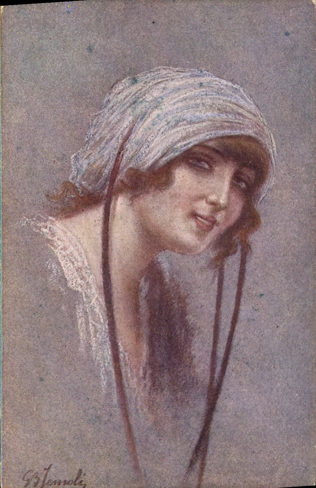 CPA Fantaisie Illustrateur Femme