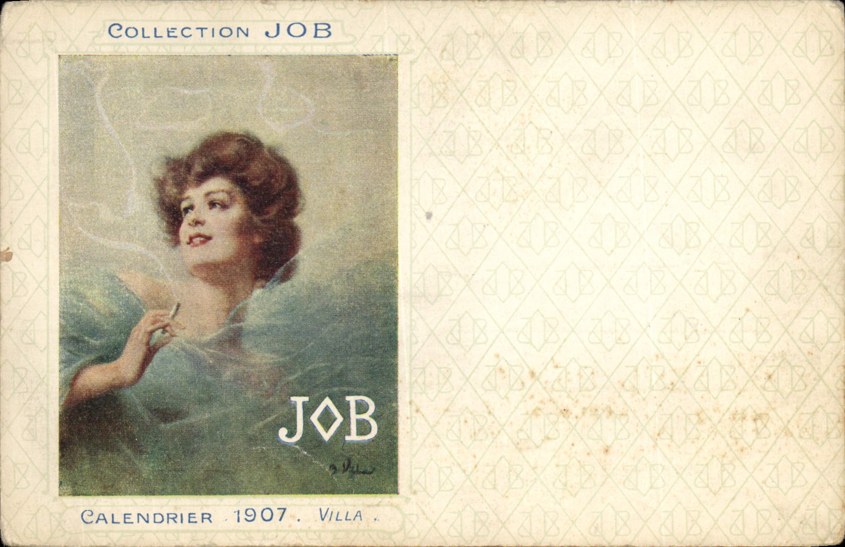 CPA Fantaisie Illustrateur Job Calendrier 1907 Villa 