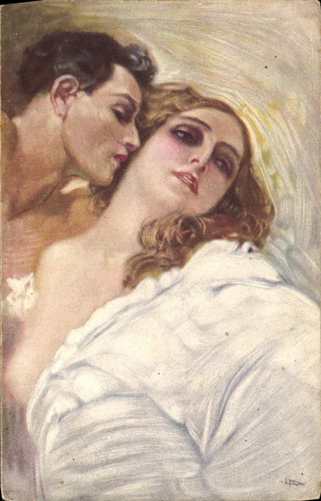 CPA Fantaisie Illustrateur Femme