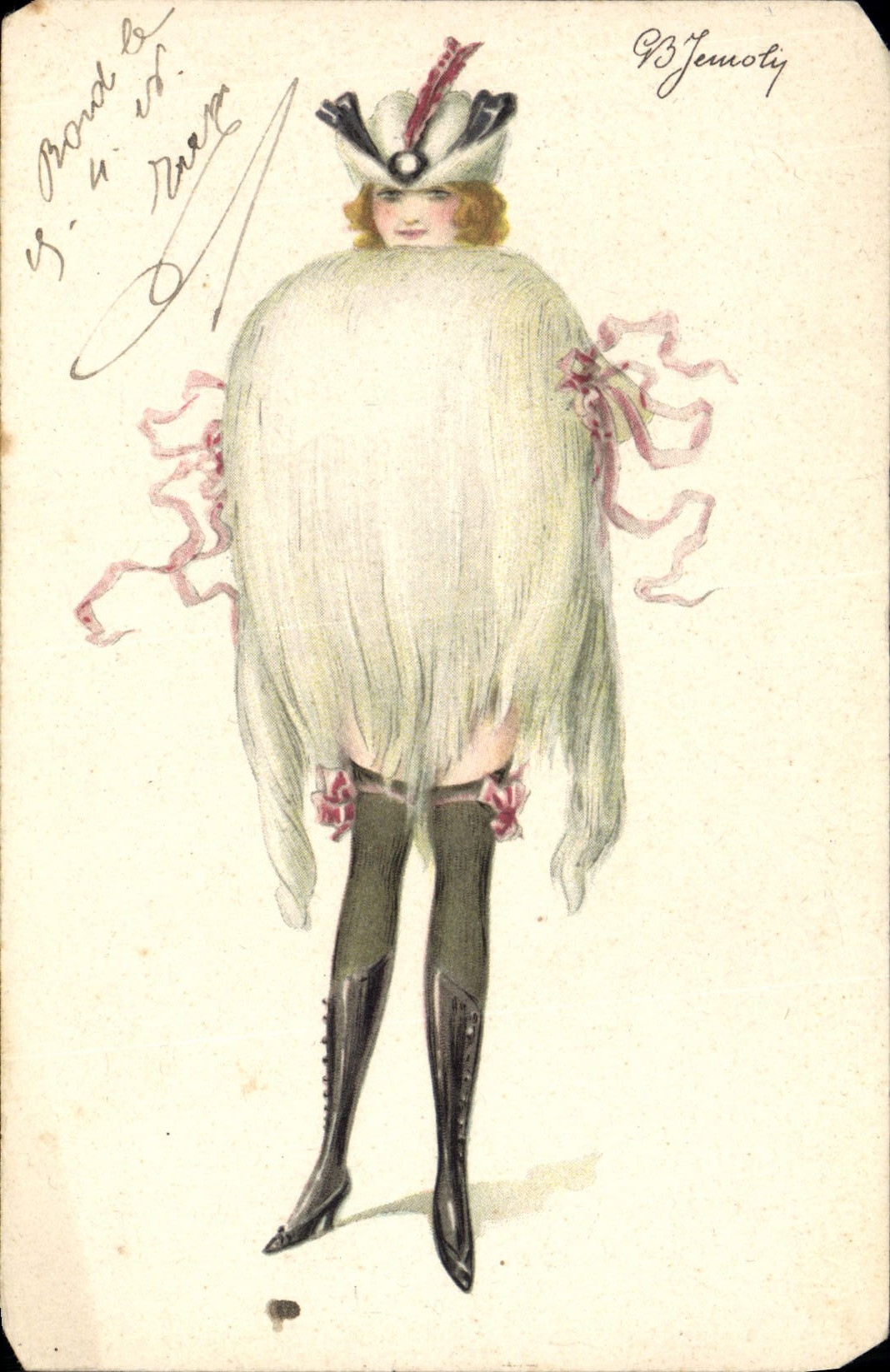 CPA Fantaisie Illustrateur Femme