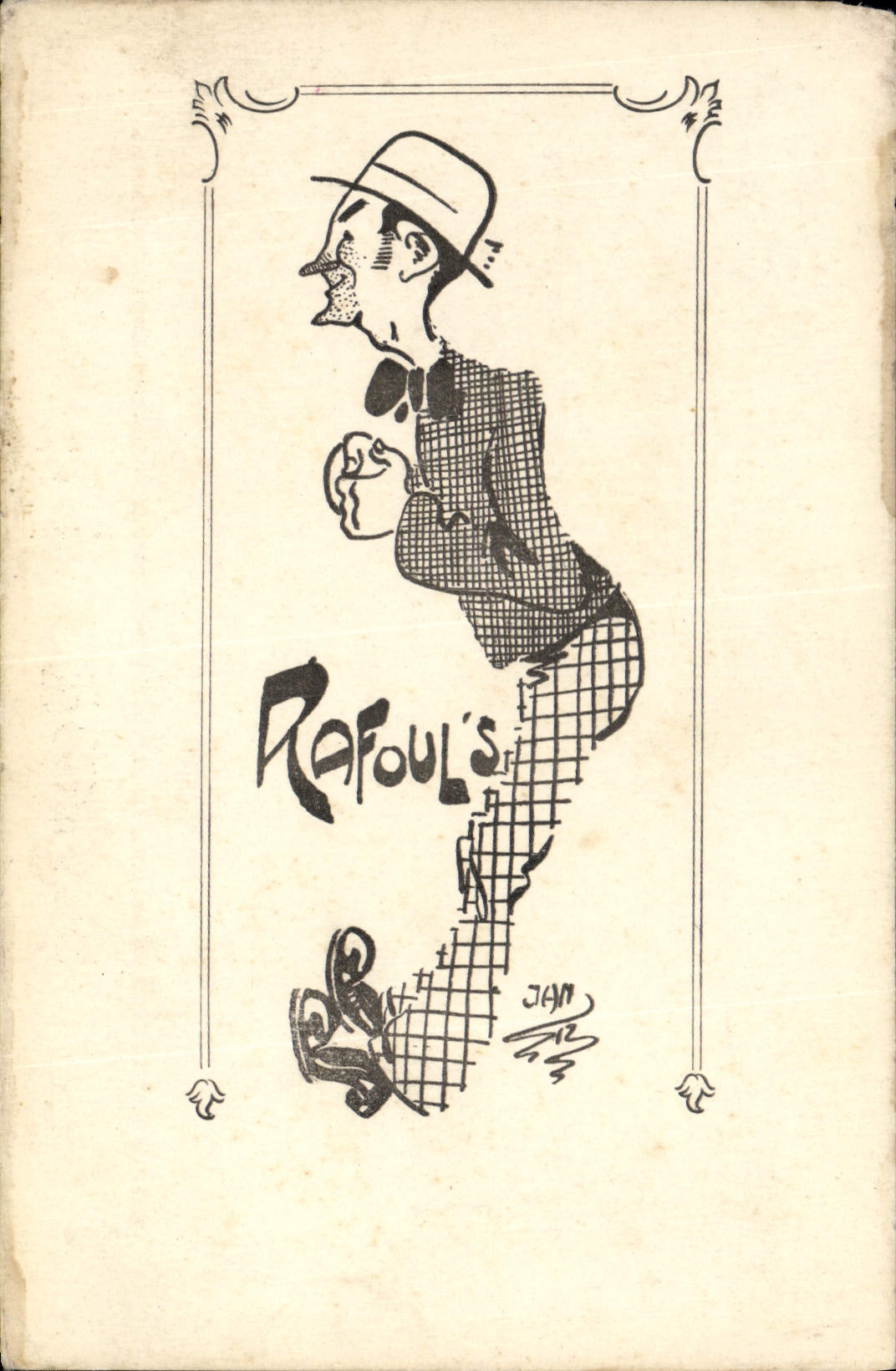 VINTAGE POSTCARD Fantasy Illustrator Jan Rafoul' S