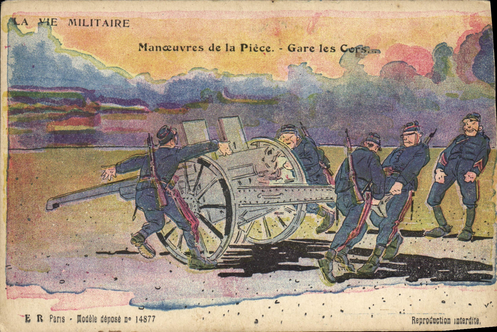VINTAGE POSTCARD Militaria Parks Gors