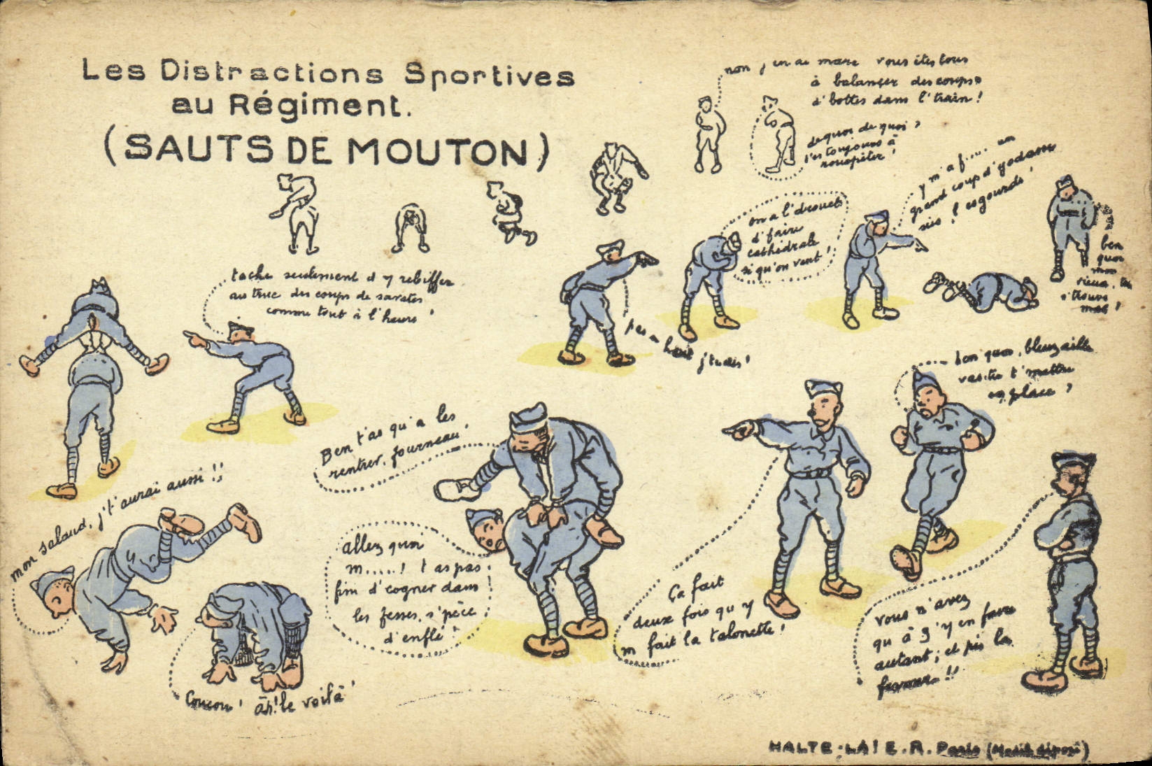 CPA Militaria Les distractions sportives au regiment