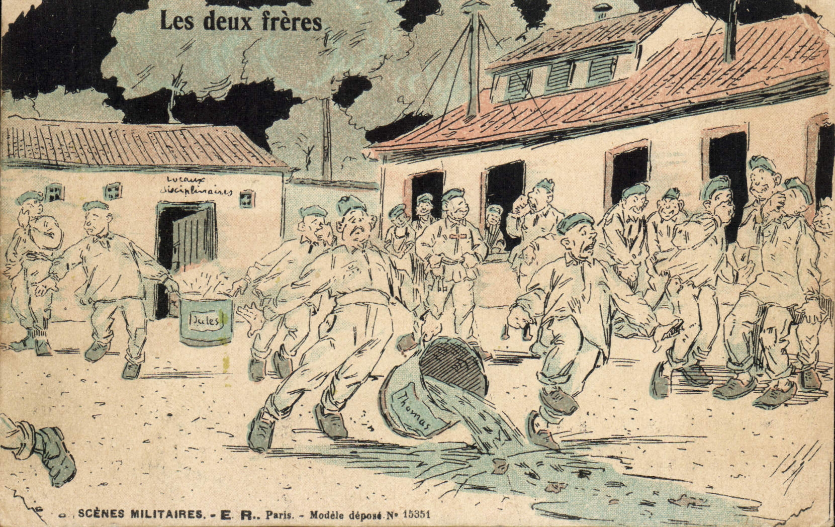 CPA Militaria Les deux freres