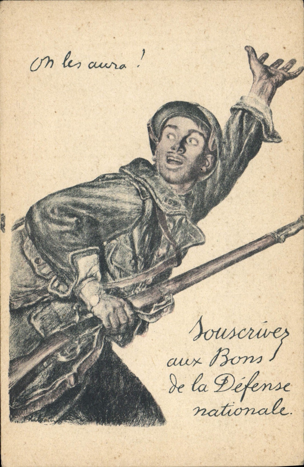 CPA Militaria On les aura !