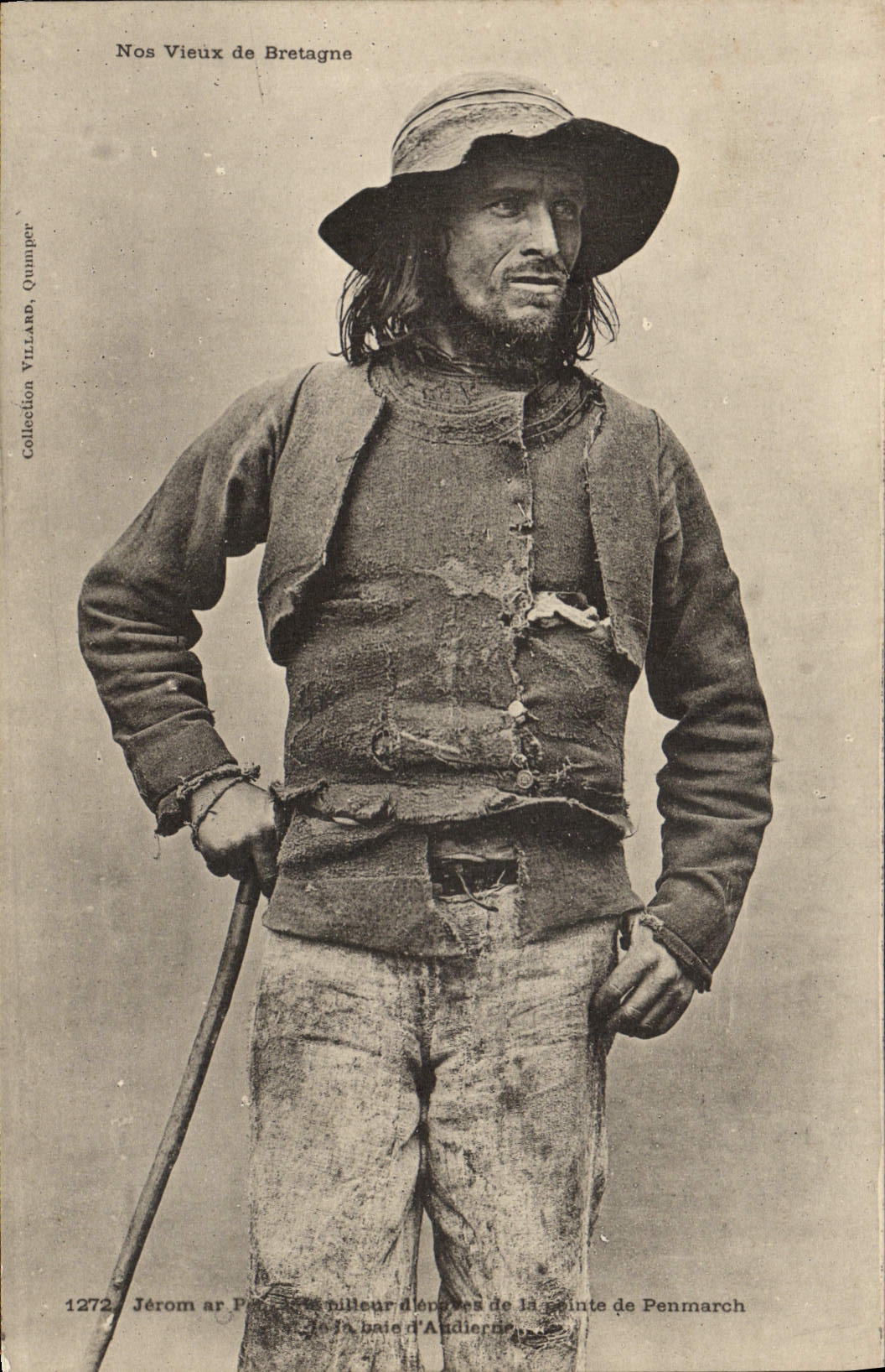 VINTAGE POSTCARD Folklore Brittany Penmach Wrecker TOP