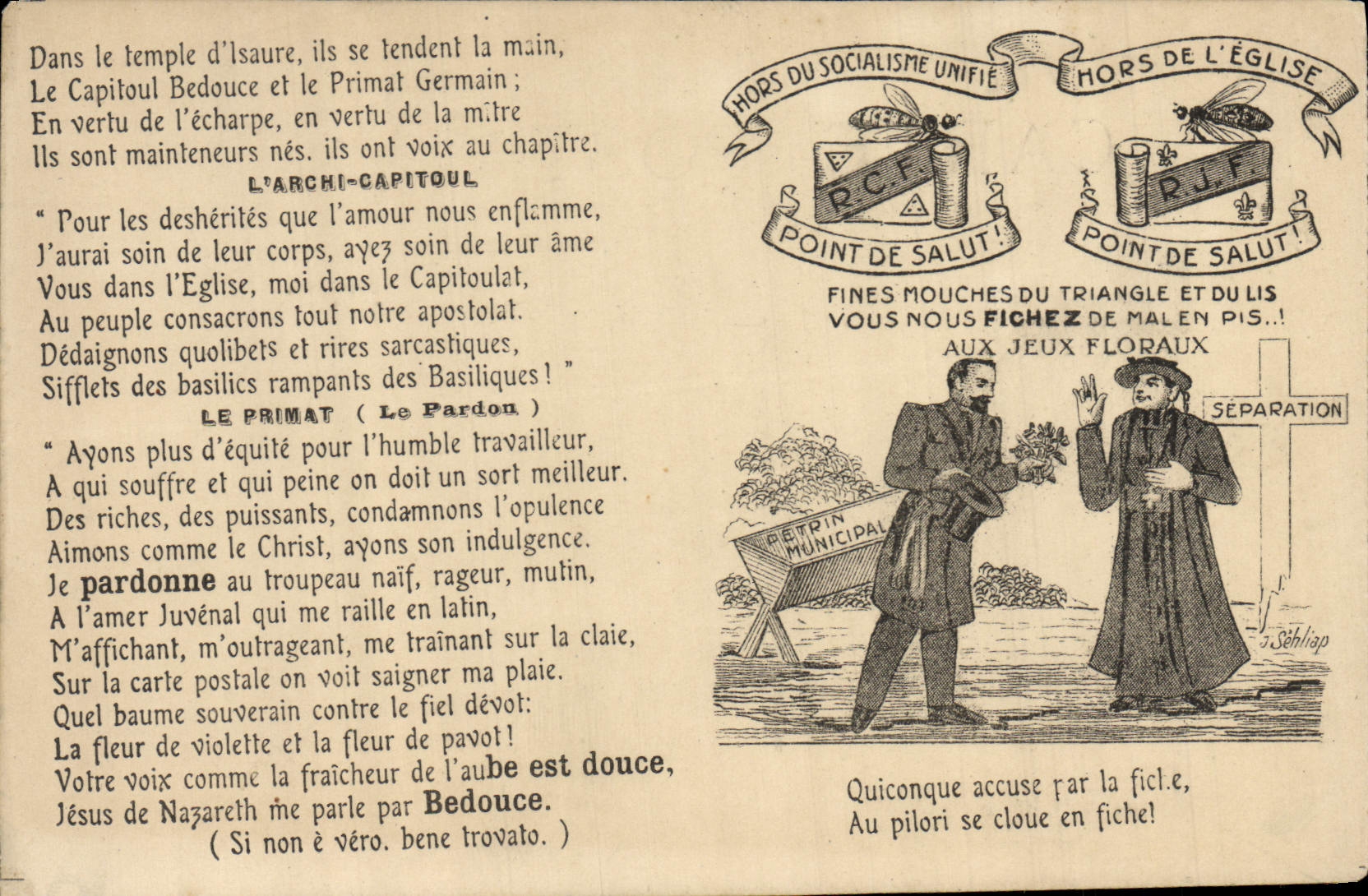 CPA Separation Eglise Etat