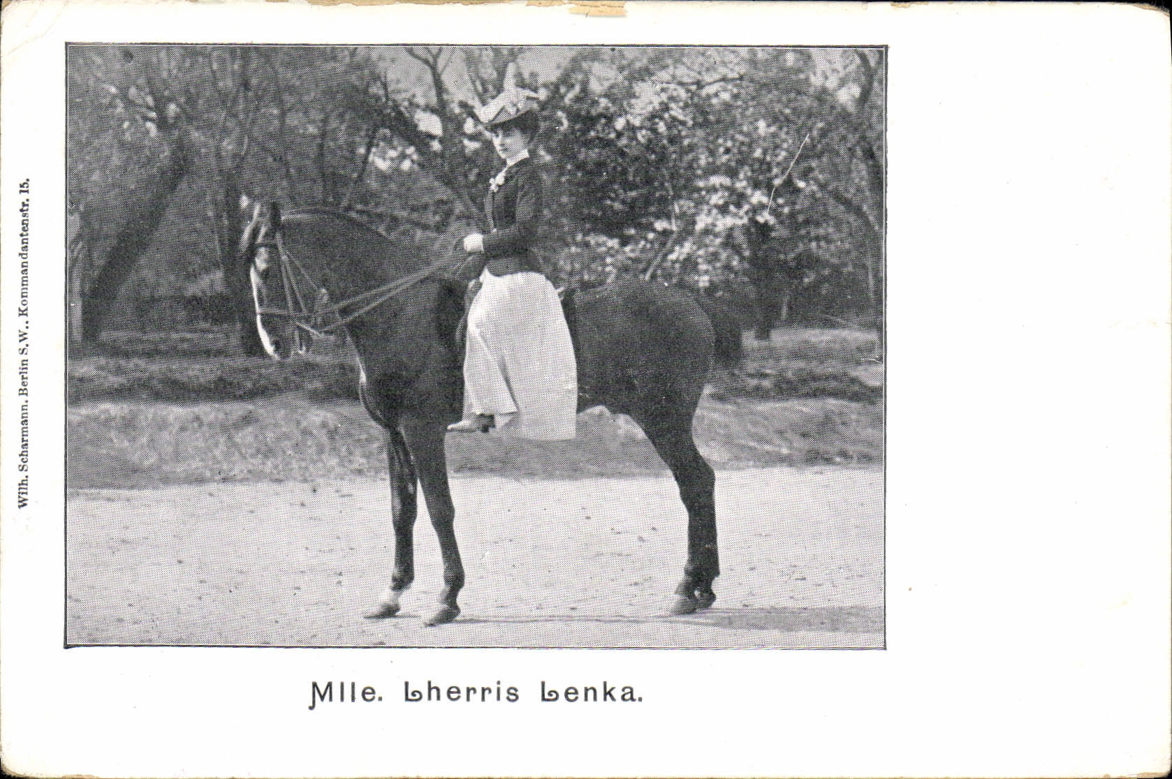 VINTAGE POSTCARD Miss Lherris Lenka