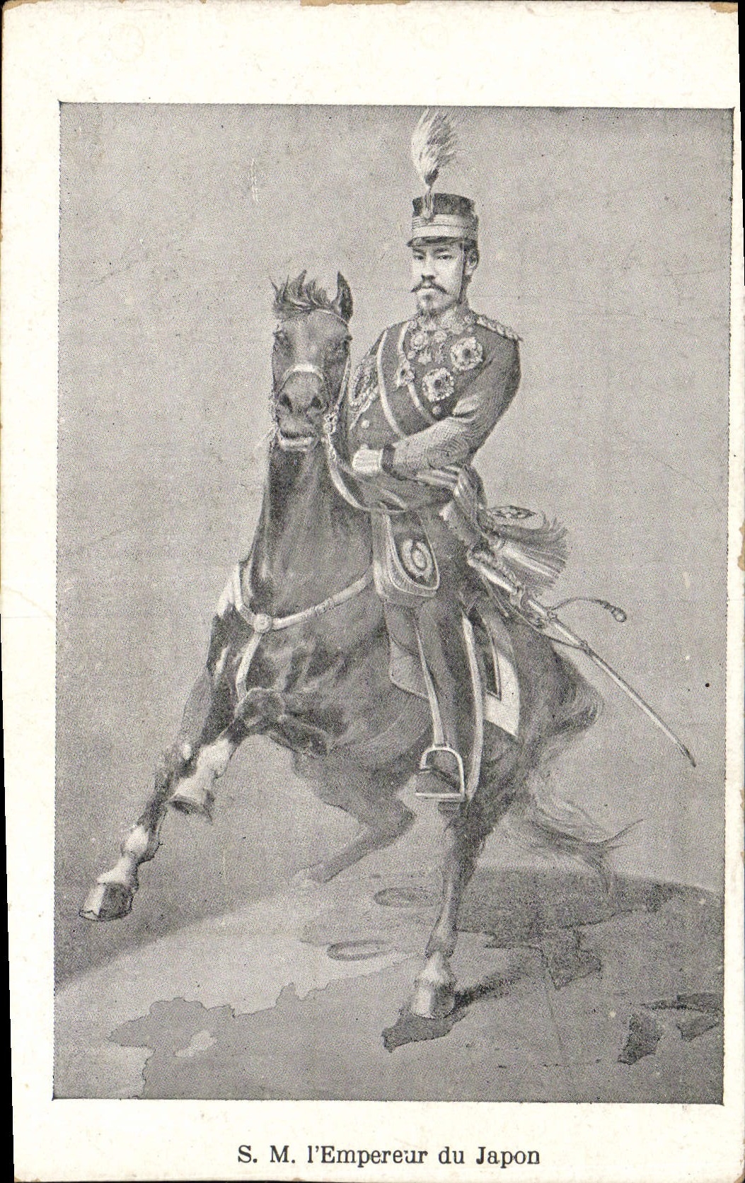 VINTAGE POSTCARD SM the emperor of Japanese Japan