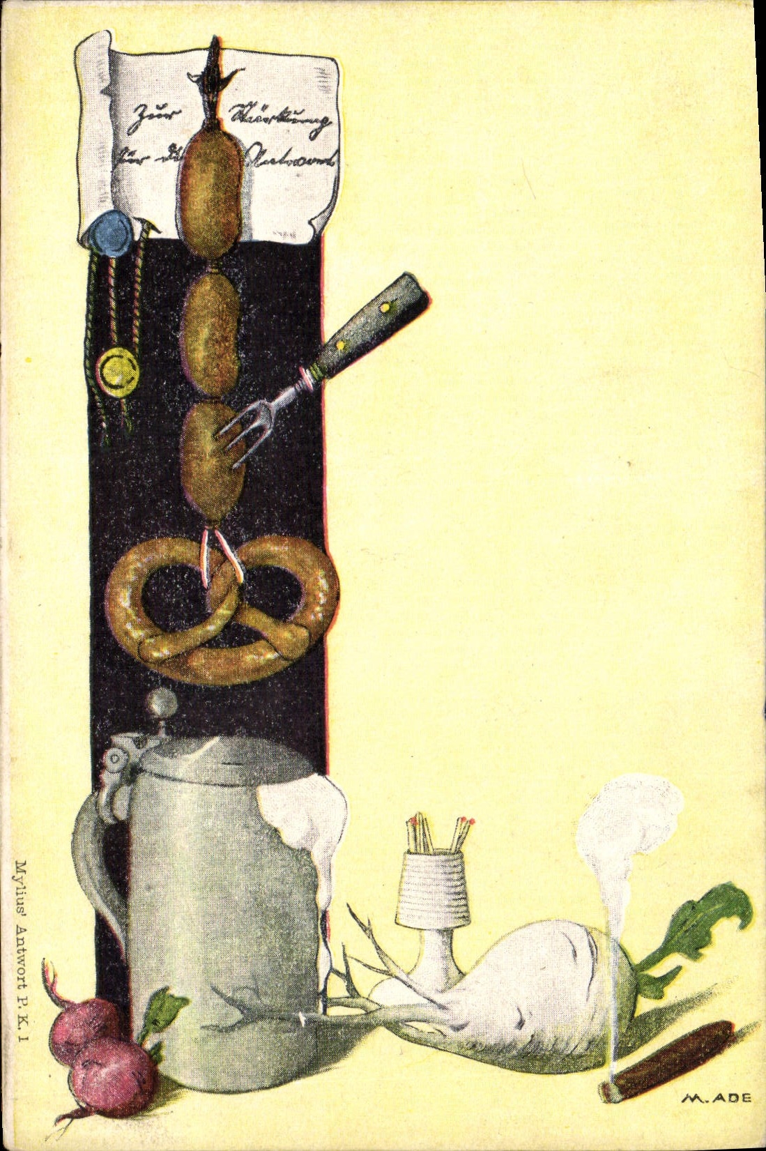 CPA Legumes Saucusse TOP Tabac Cigare