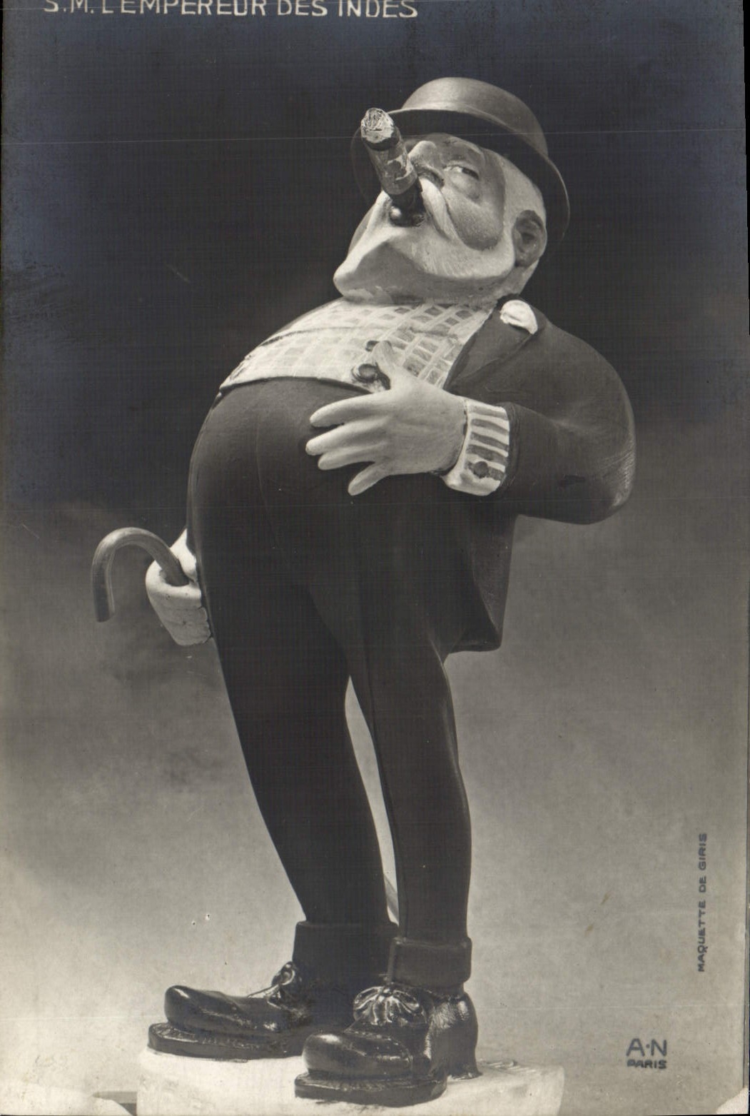 POSTAL SM de la VENDIMIA el emperador del cigarro del tabaco de Indias