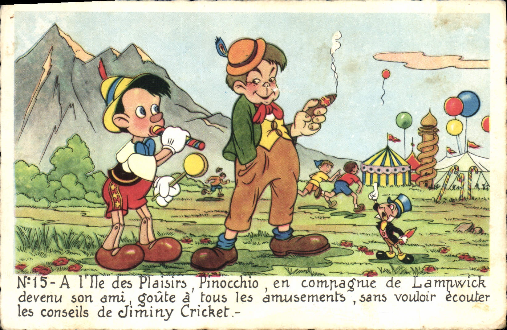 CPA Pinocchio Lampwich Tabac Cigare