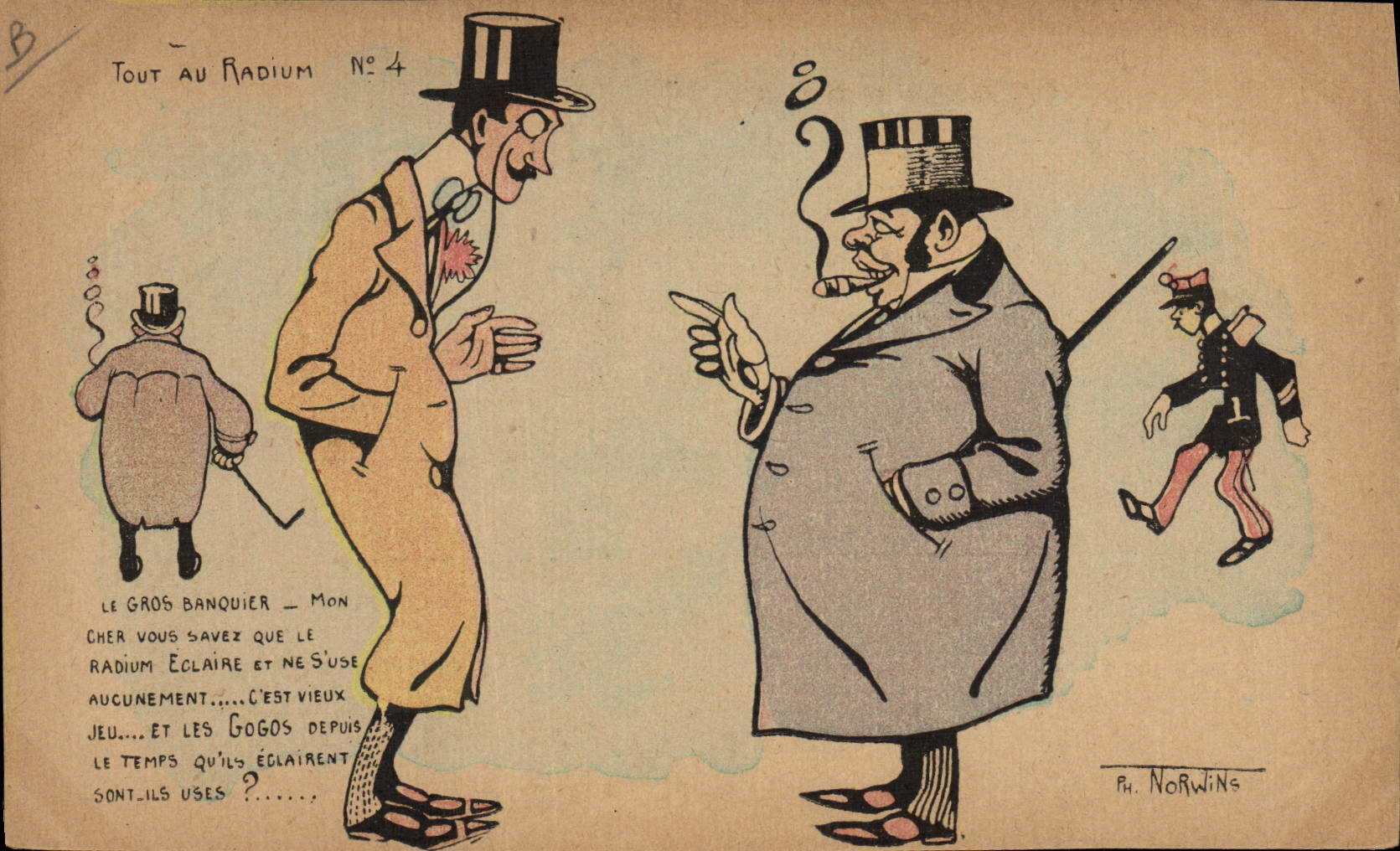 CPA Homme Tabac Cigare Illustrateur Norwins