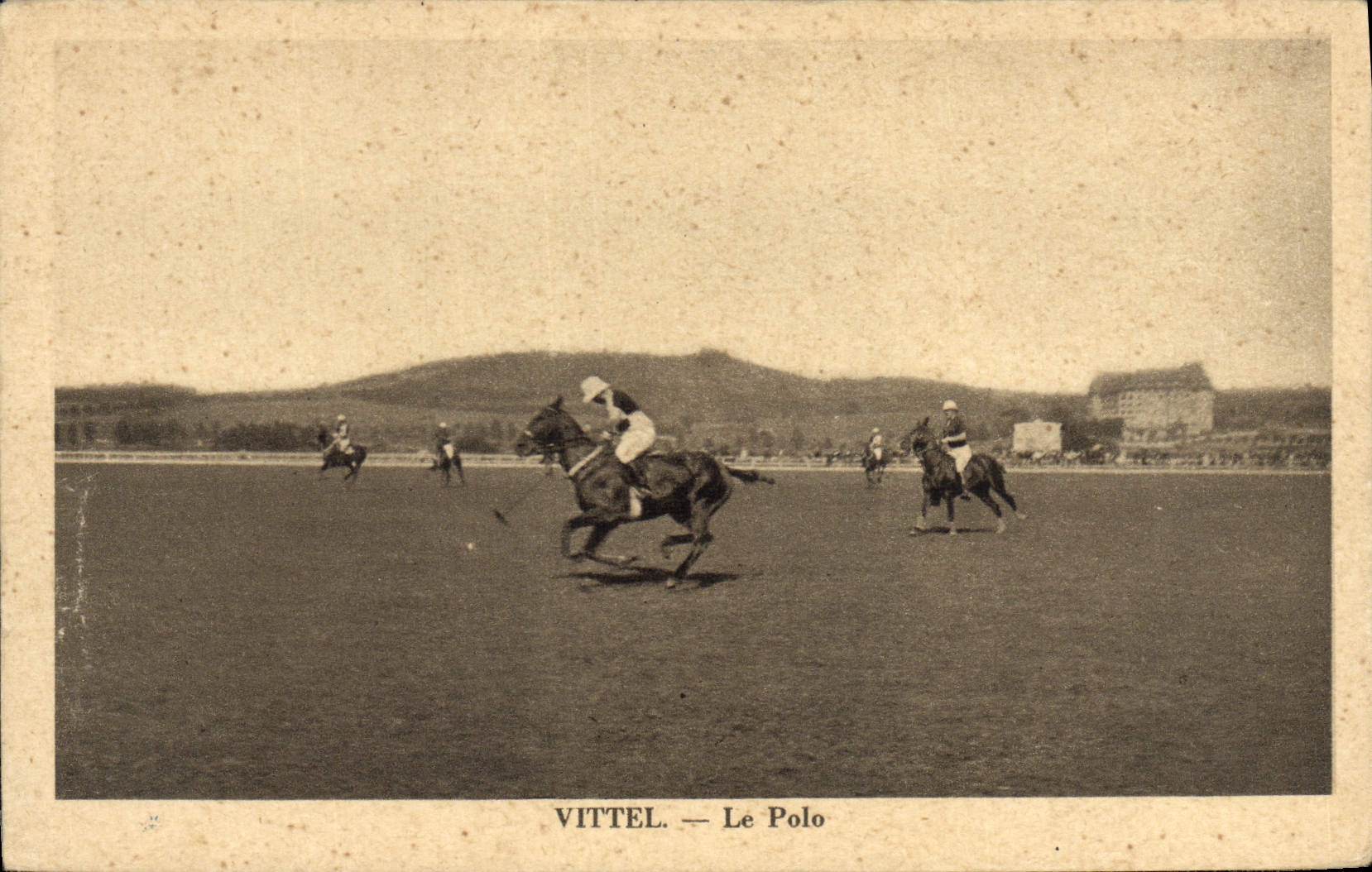 CPA Vittel Le polo Hippisme Cheval