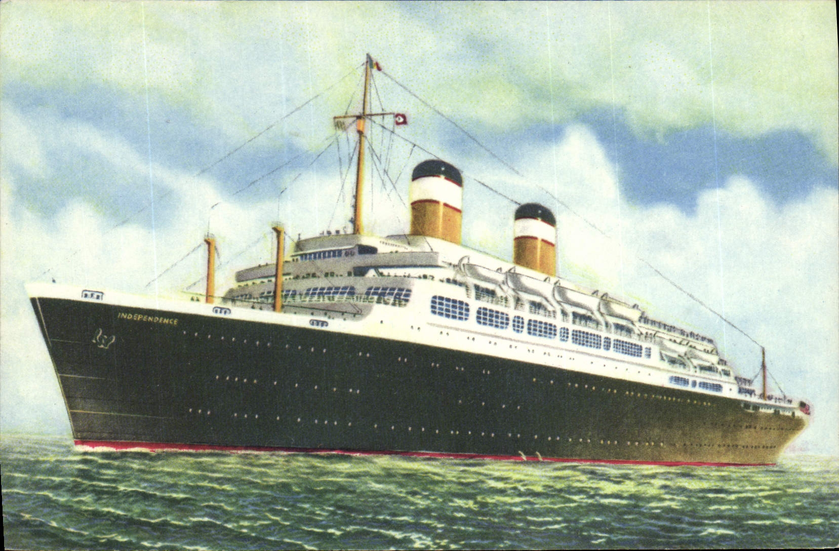 CPA Bateau Paquebot Independence
