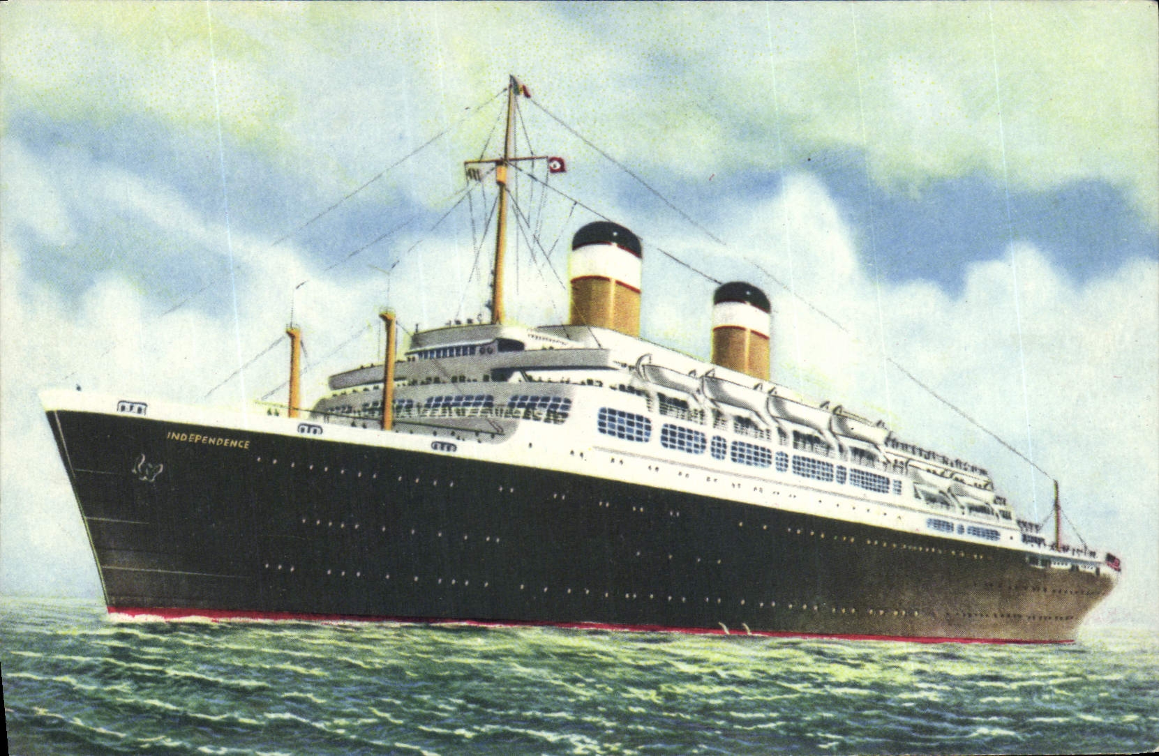 CPA Bateau Paquebot Independence