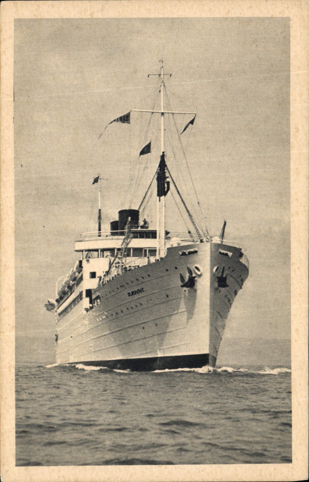 CPA Bateau Paquebot Djenne Compagnie de Navigation Paquet Marseille