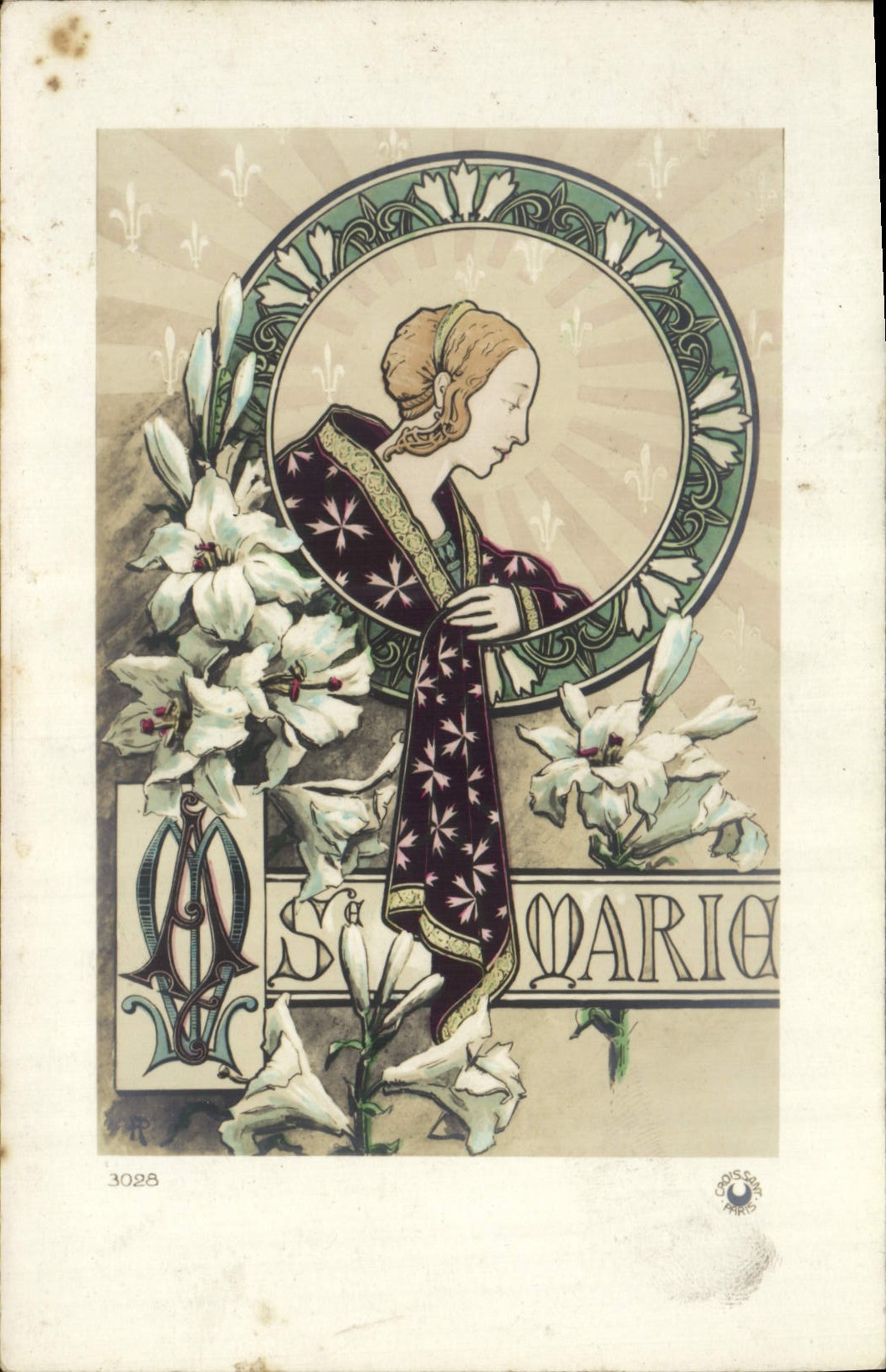 CPA Fantaisie Prenom Marie
