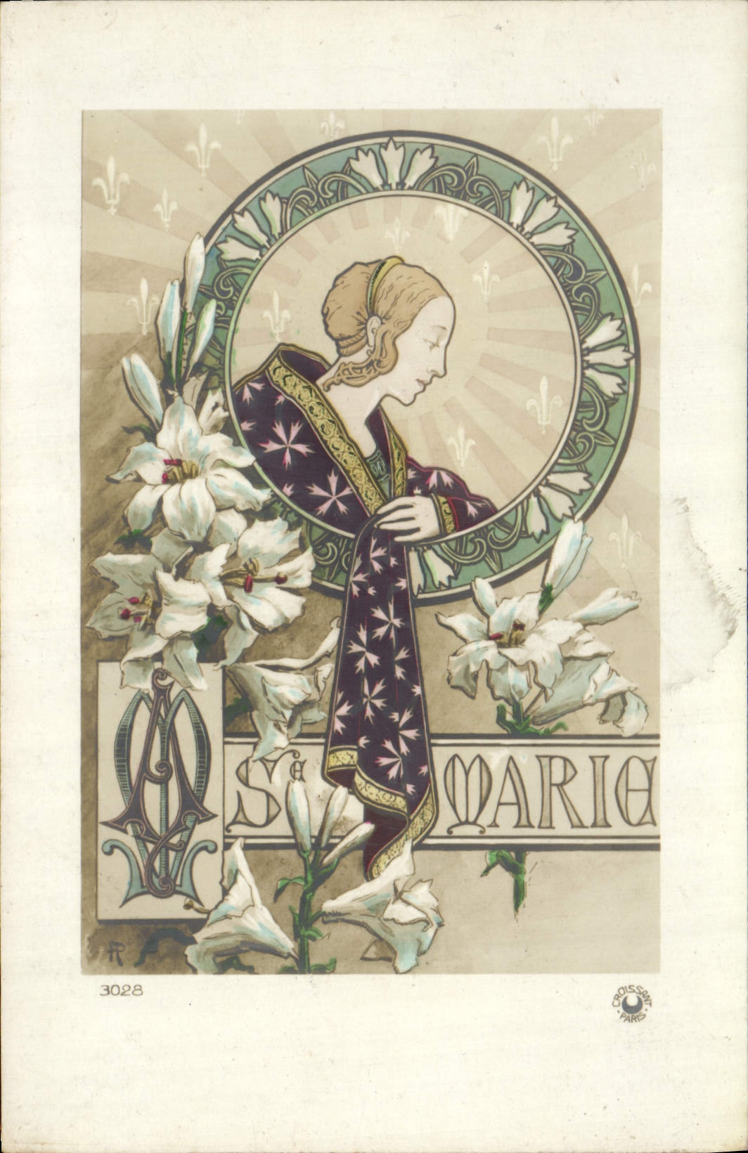 CPA Fantaisie Prenom Marie