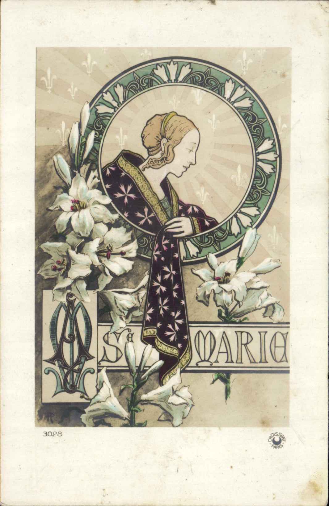 CPA Fantaisie Prenom Marie