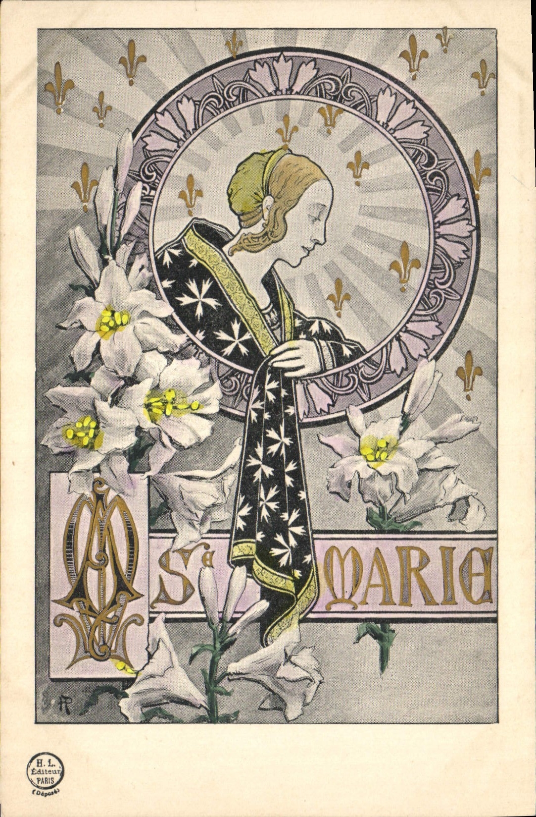 CPA Fantaisie Prenom Marie