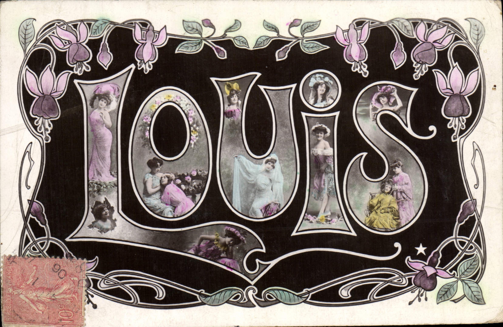 CPA Fantaisie Prenom Louis