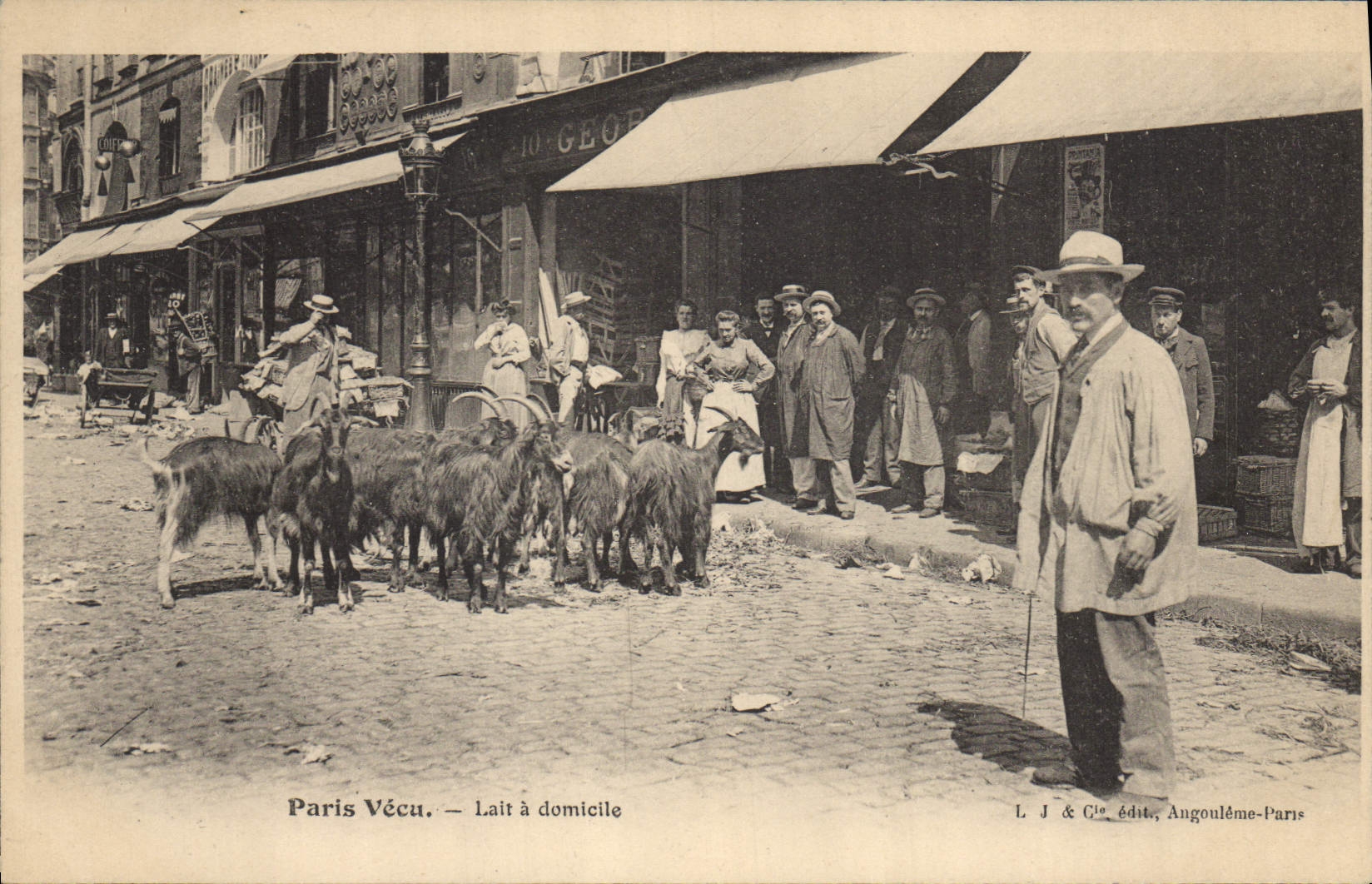 CPA Chevre Paris Vecu Lait a domicile TOP