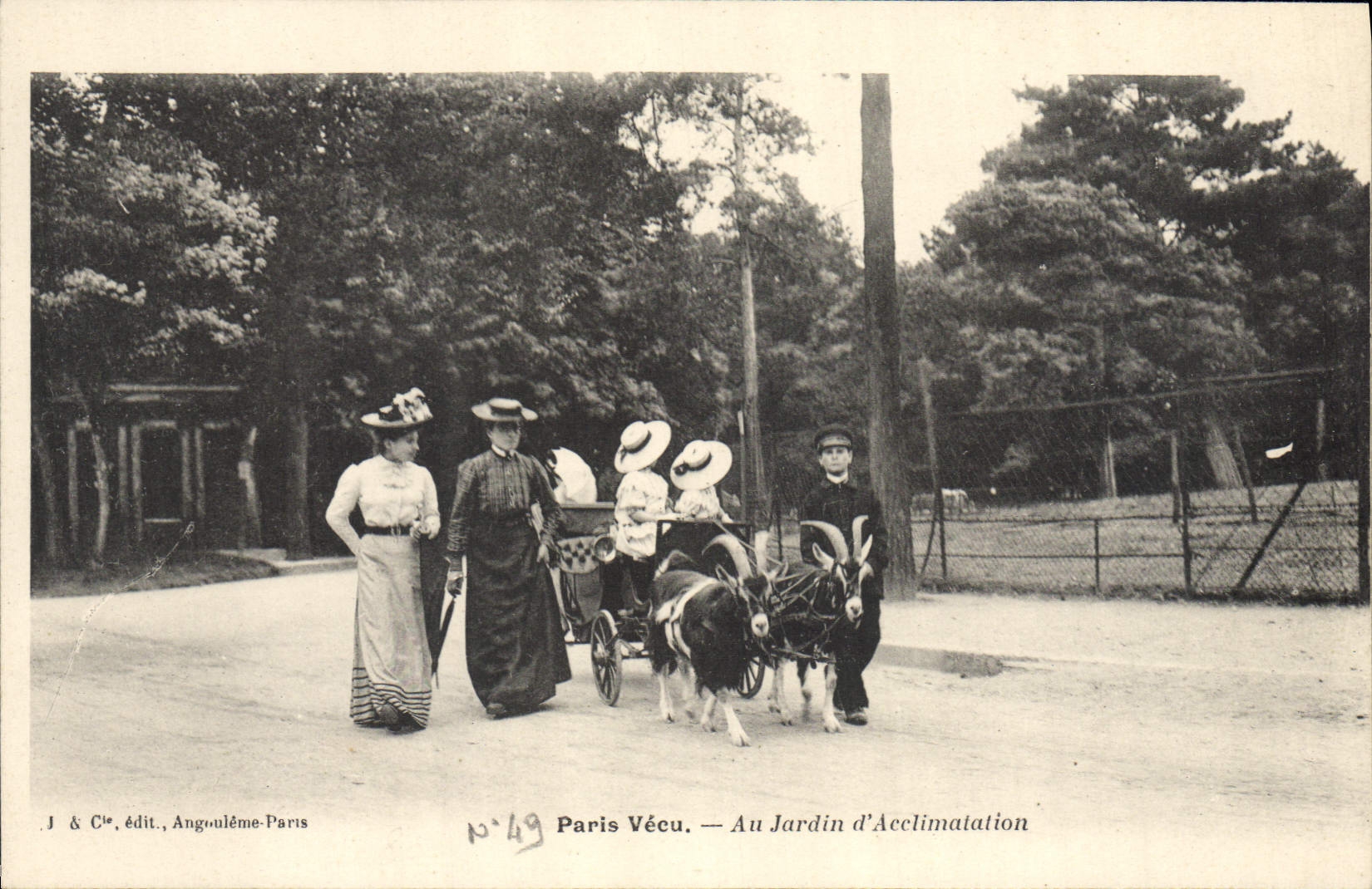 CPA Chevre Paris Vecu Jardin d'acclimatation TOP