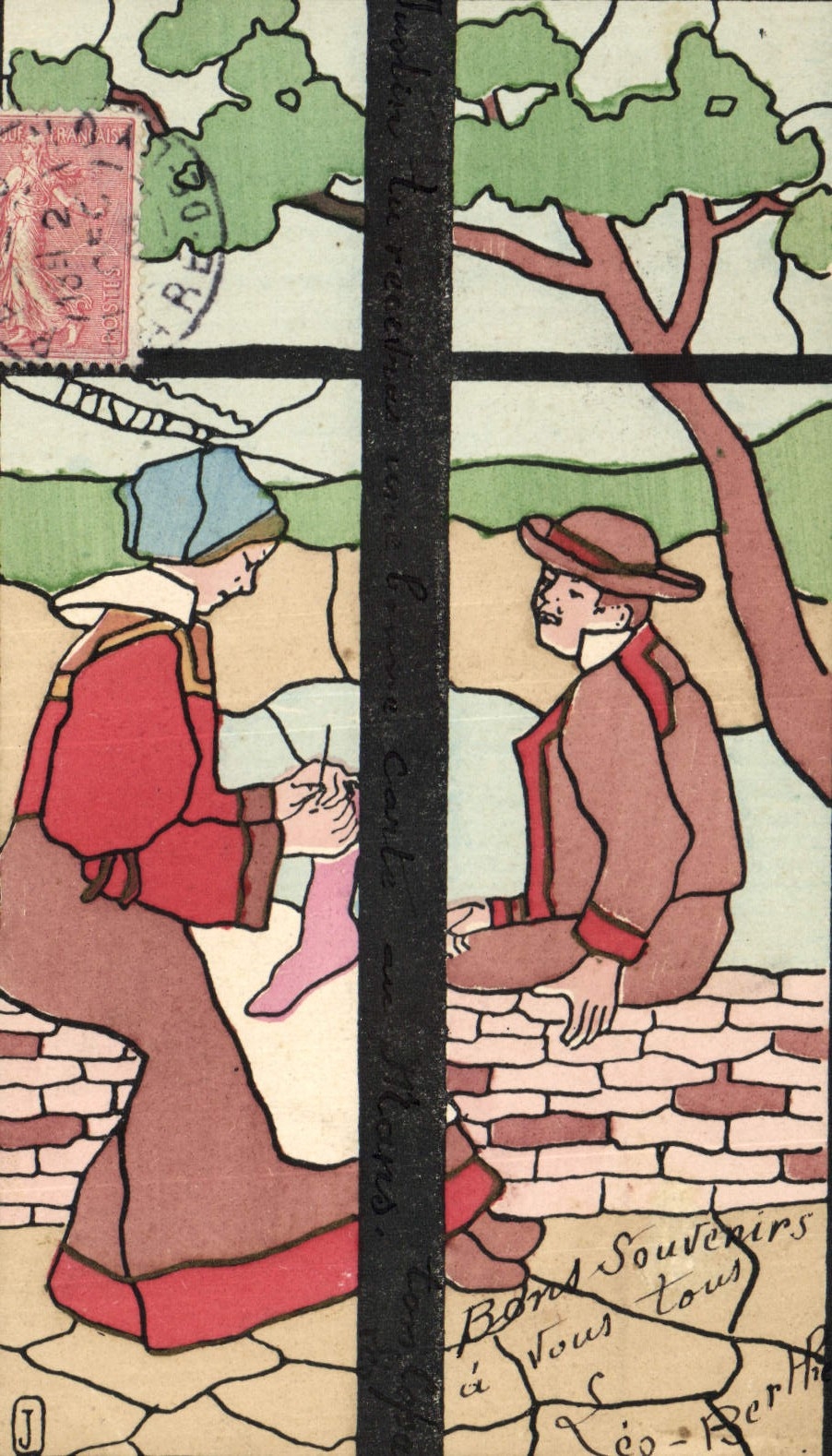 CPA Fantaisie Illustrateur Bretagne Folklore