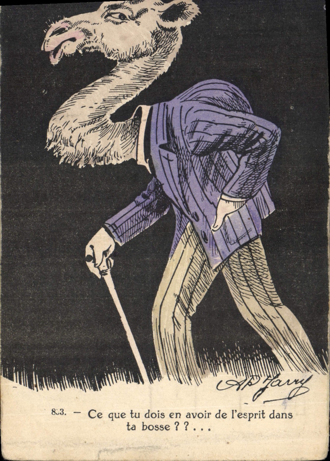 CPA Fantaisie Illustrateur Chameau Dromadaire Jarry