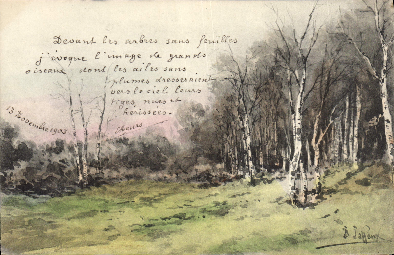 CPA Fantaisie Illustrateur Sous-bois