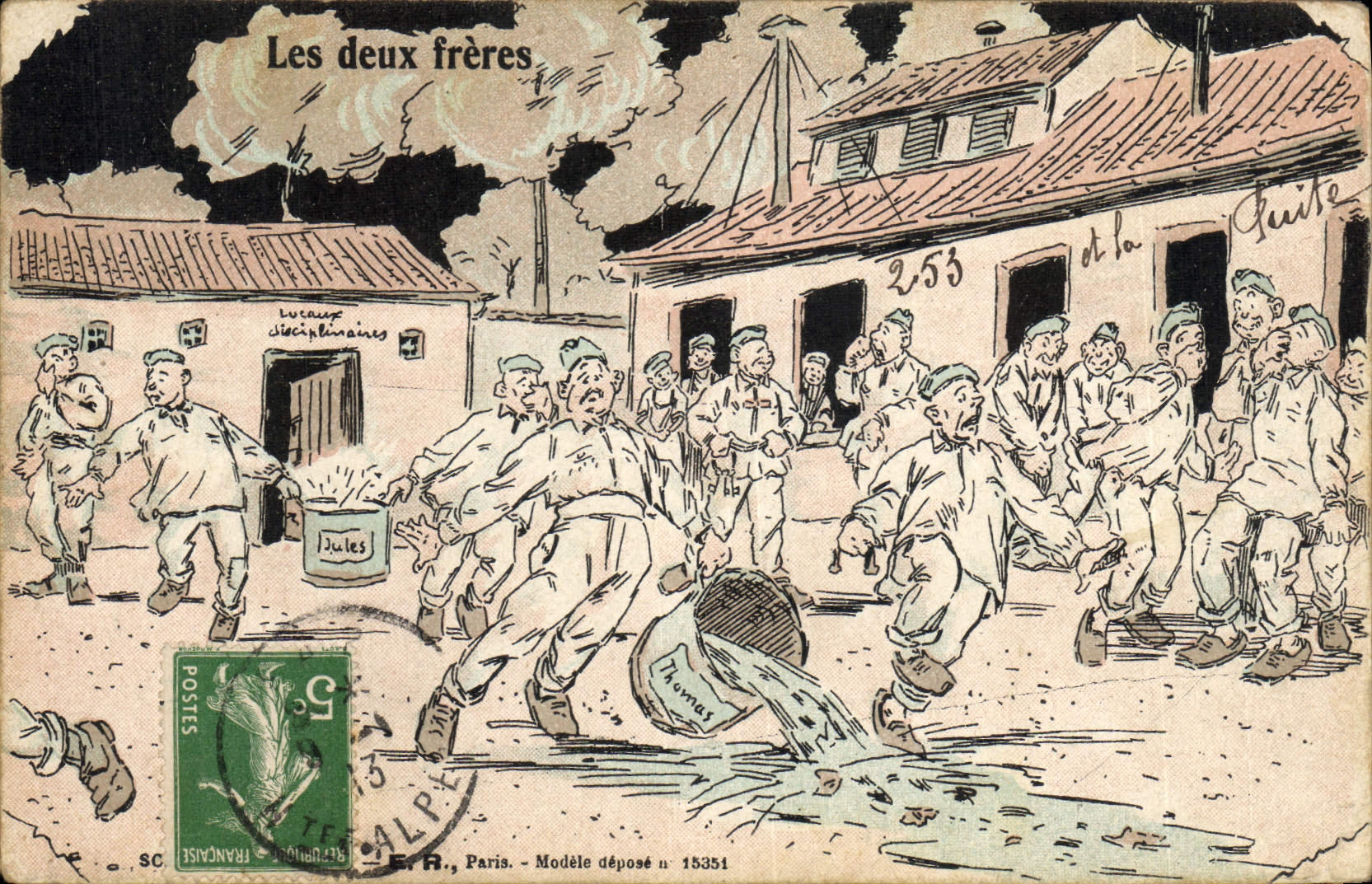 CPA Militaria Les deux freres