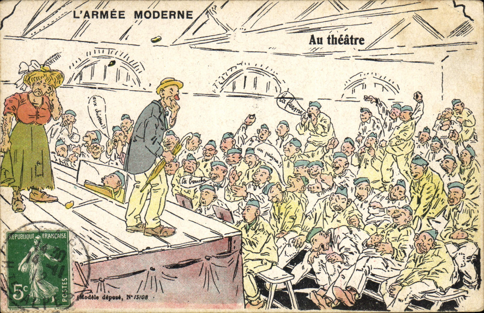 CPA Militaria Au theatre