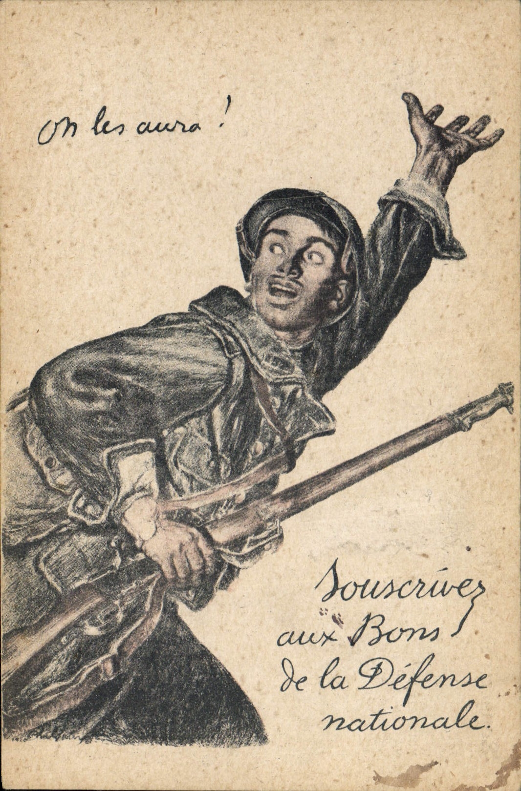 CPA Militaria Bons de la Defense Nationale