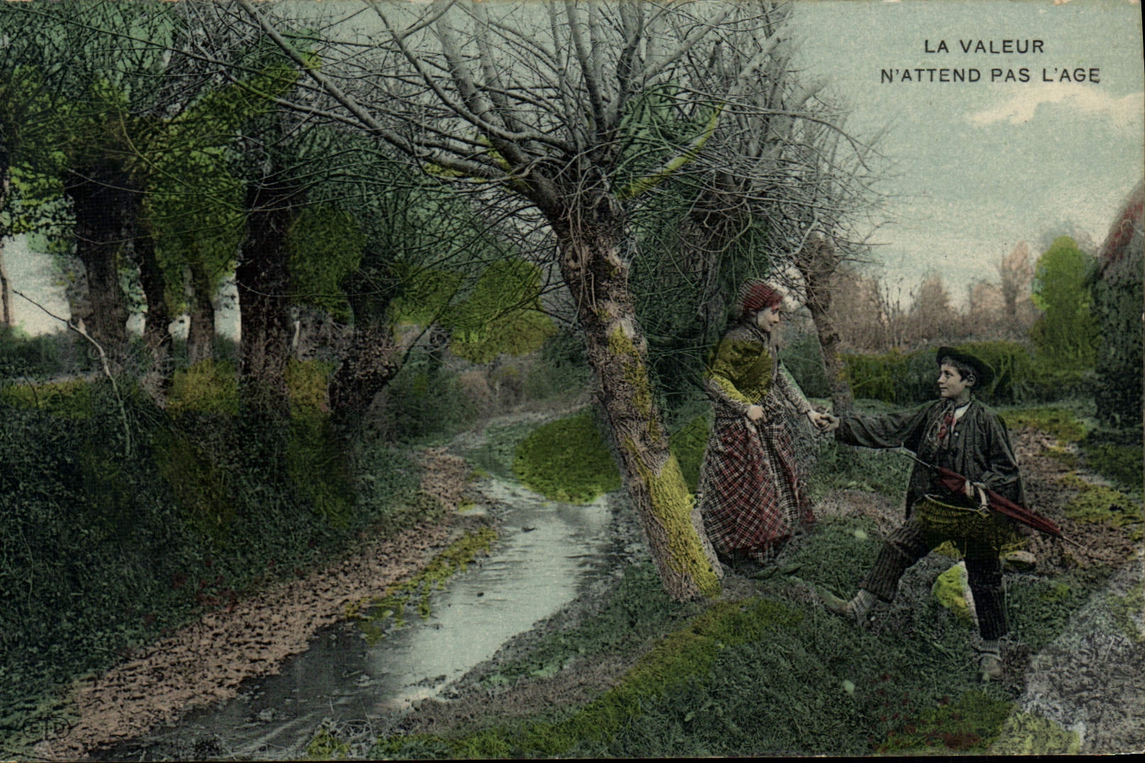 CPA Folklore Enfants