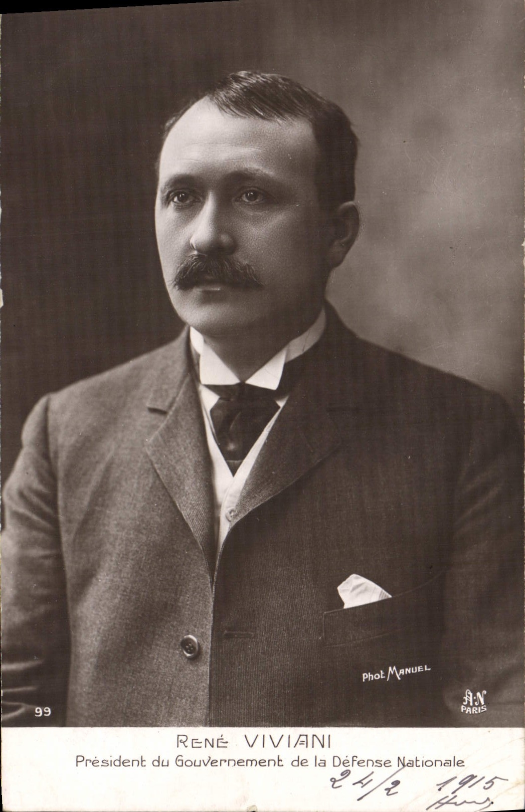 CPA Rene Viviani President du Gouvernement de la Defense nationale