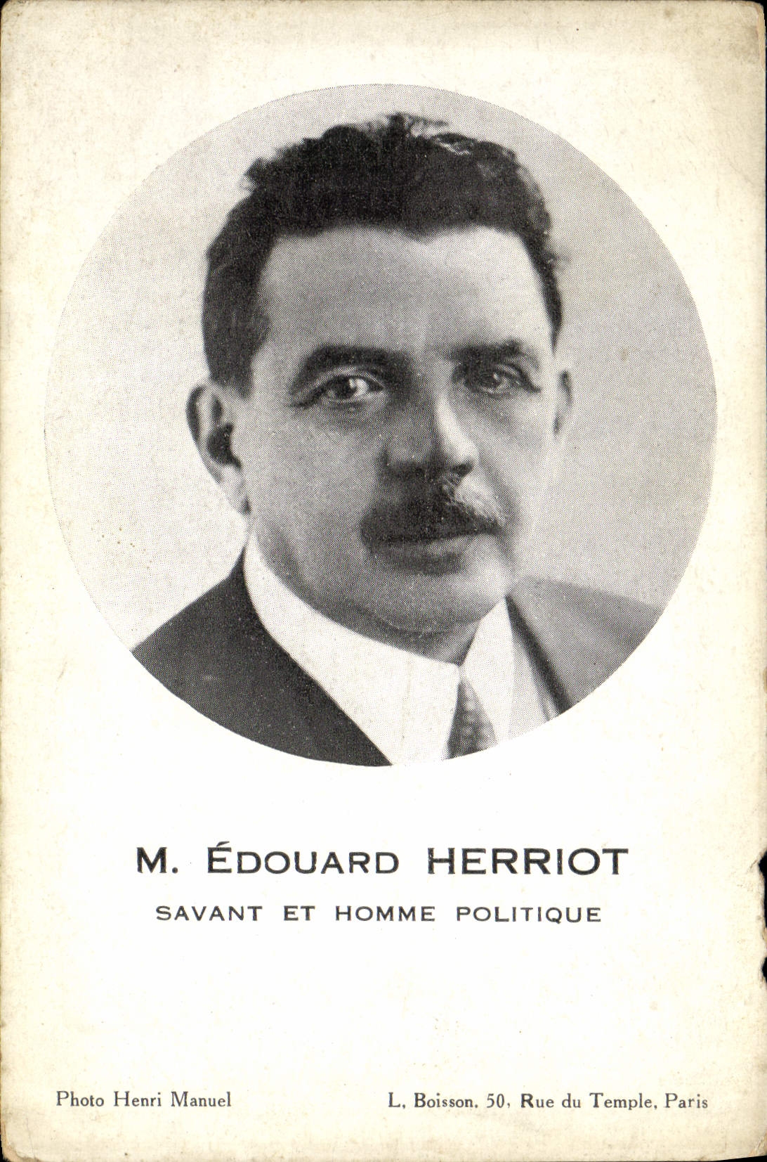 CPA Edouard Herriot Savant et homme politique