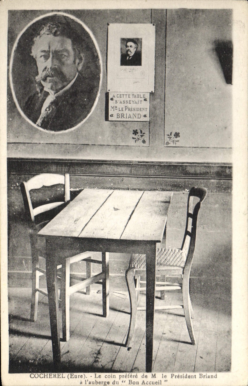 CPA Cocherel Le coin prefere de M le President Briand a l'auberge du Bon Accueil
