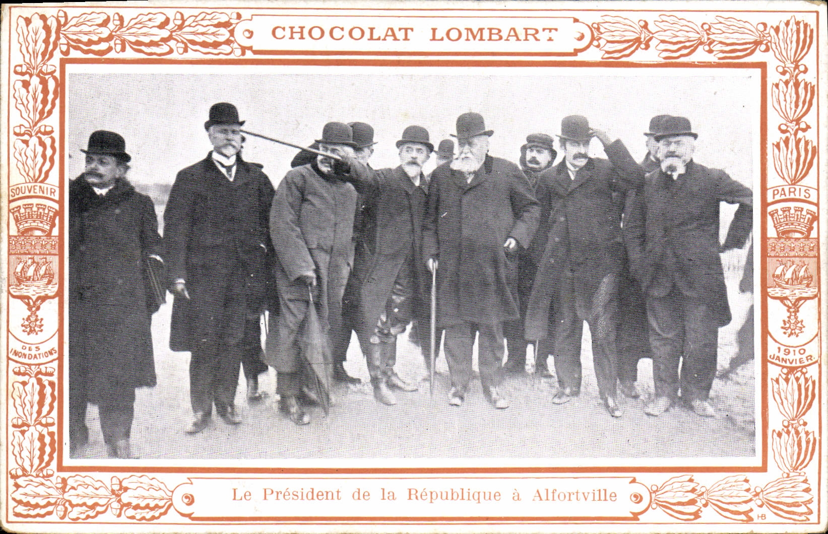 CPA Chocolat Lombard Le President de la Republique a Alfortville
