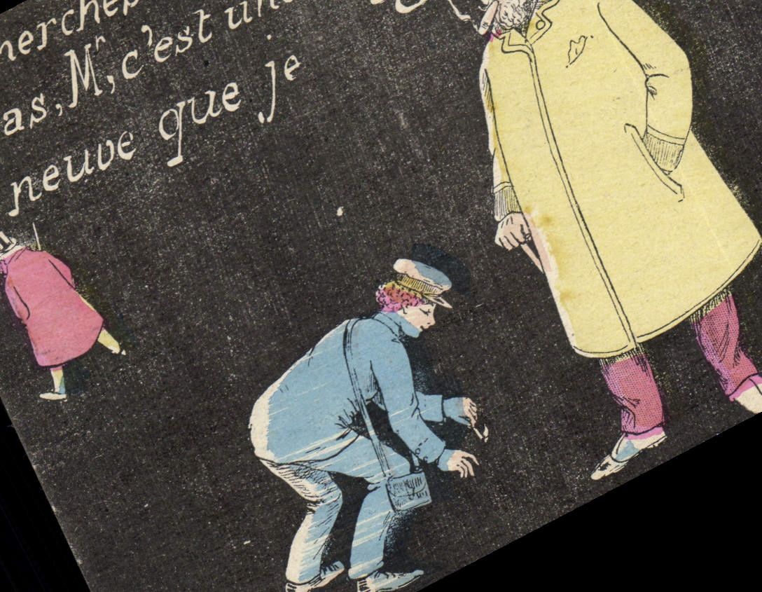 VINTAGE POSTCARD Fantasy Tobacco Man