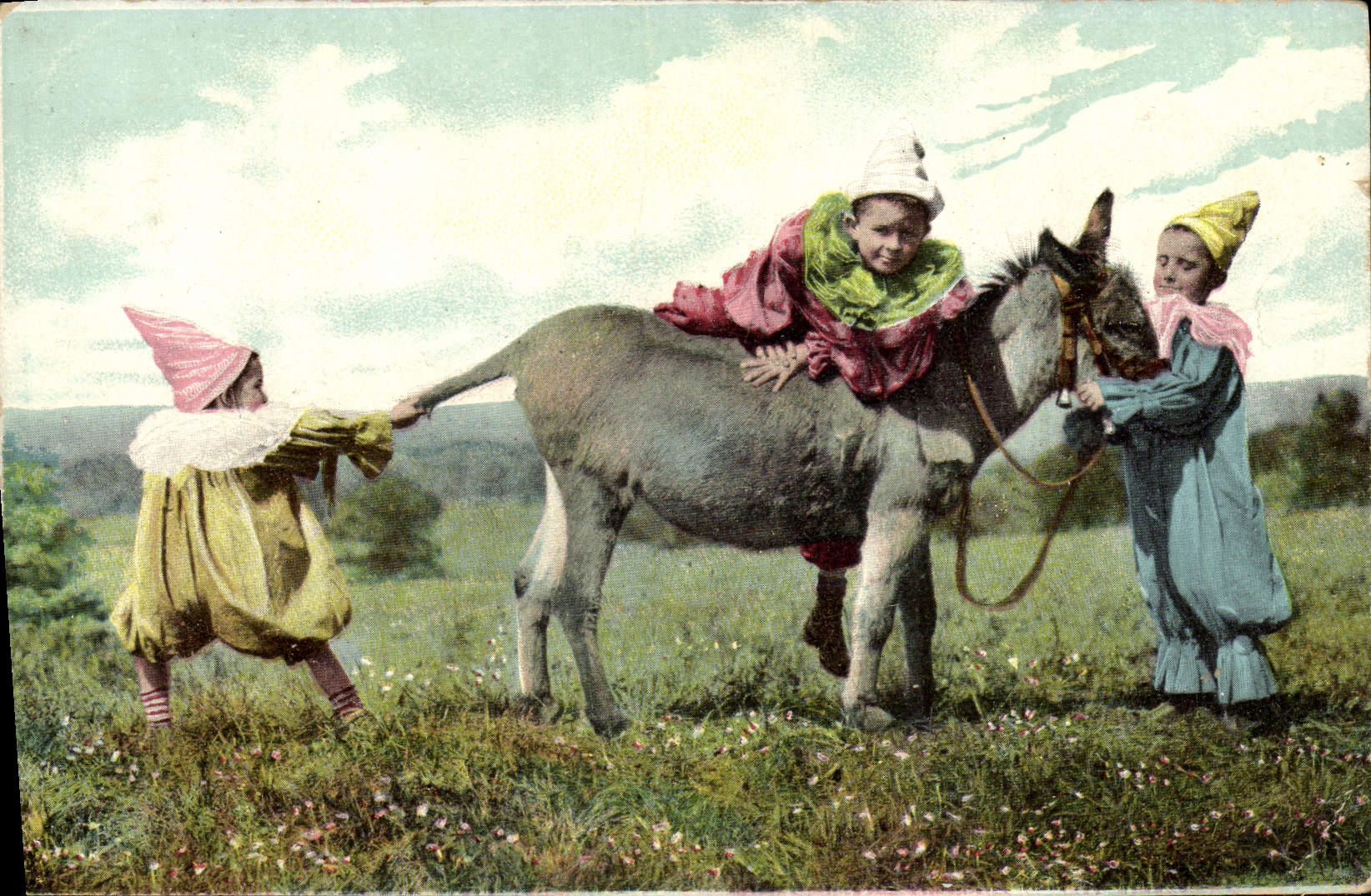 CPA Ane Mule Enfants 